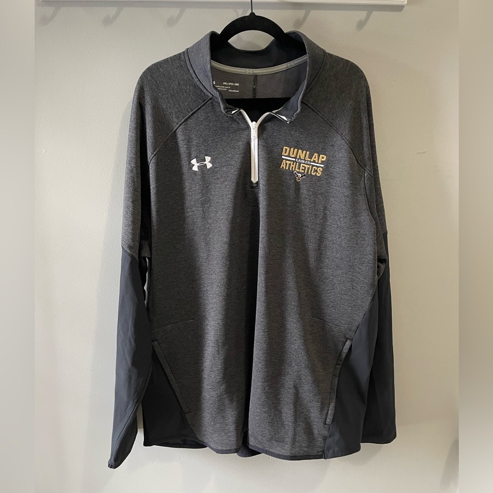 Under Armour Cold Gear 1/4 zip 3XL embroidered Dunlap eagles boxGE